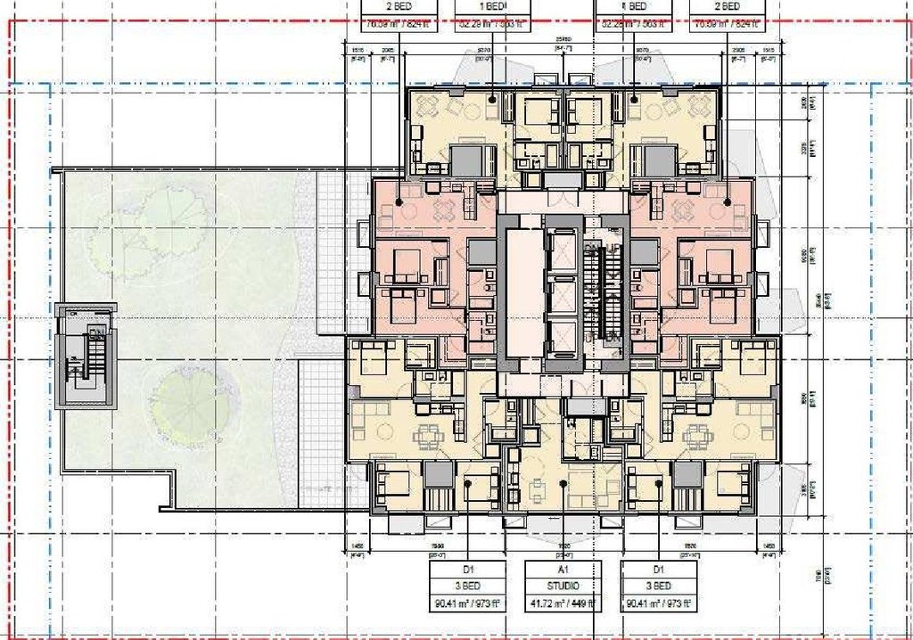 Floor plan for project from page 36 of the file 'Referral report'