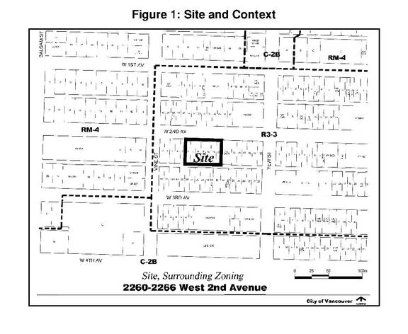 Construction site plan for project from page 4 of the file 'Referral report'