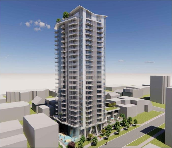 Rendering of building from page 6 of the file 'Referral report'