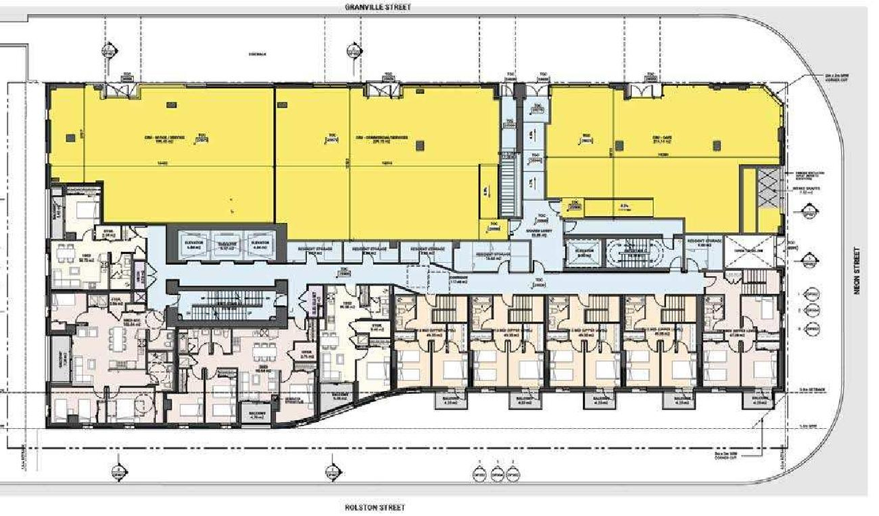 Floor plan for project from page 19 of the file 'Referral report'