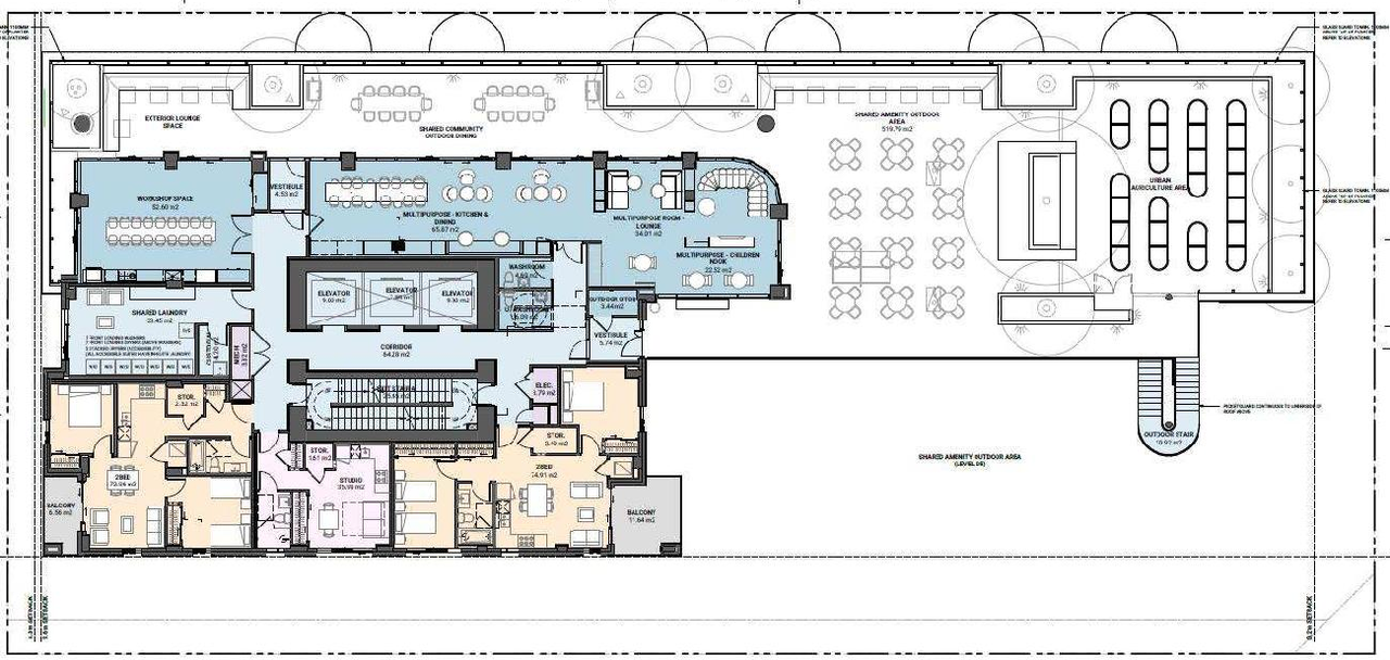 Floor plan for project from page 21 of the file 'Referral report'