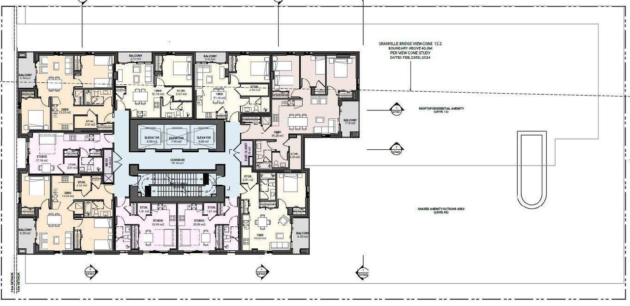 Floor plan for project from page 22 of the file 'Referral report'
