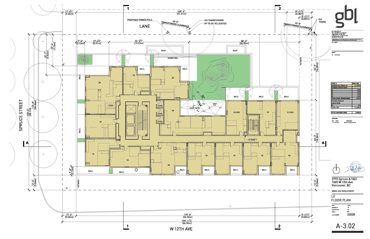 Construction site plan for project from page 22 of the file 'Application booklet'