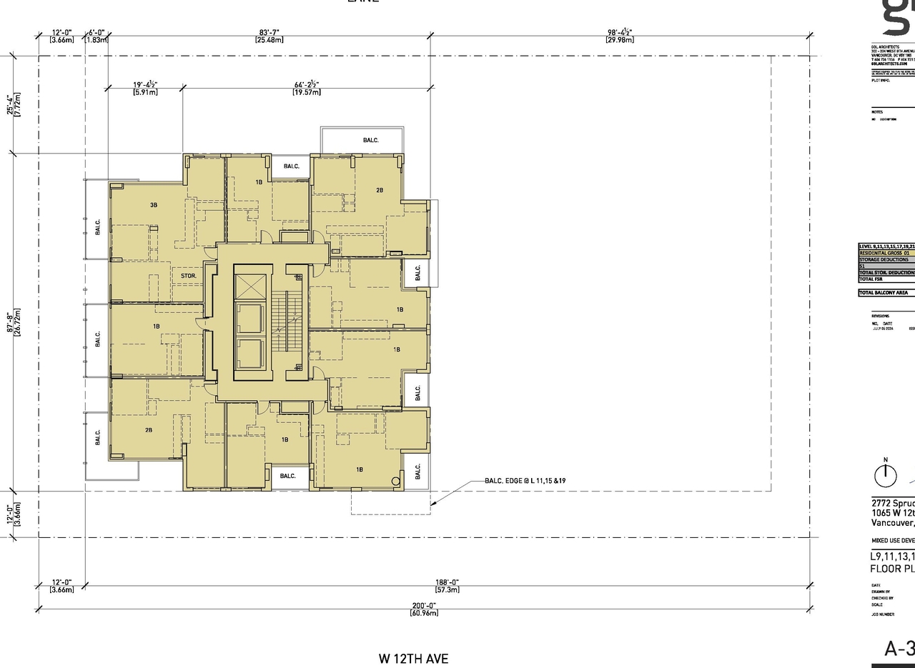 Floor plan for project from page 27 of the file 'Application booklet'