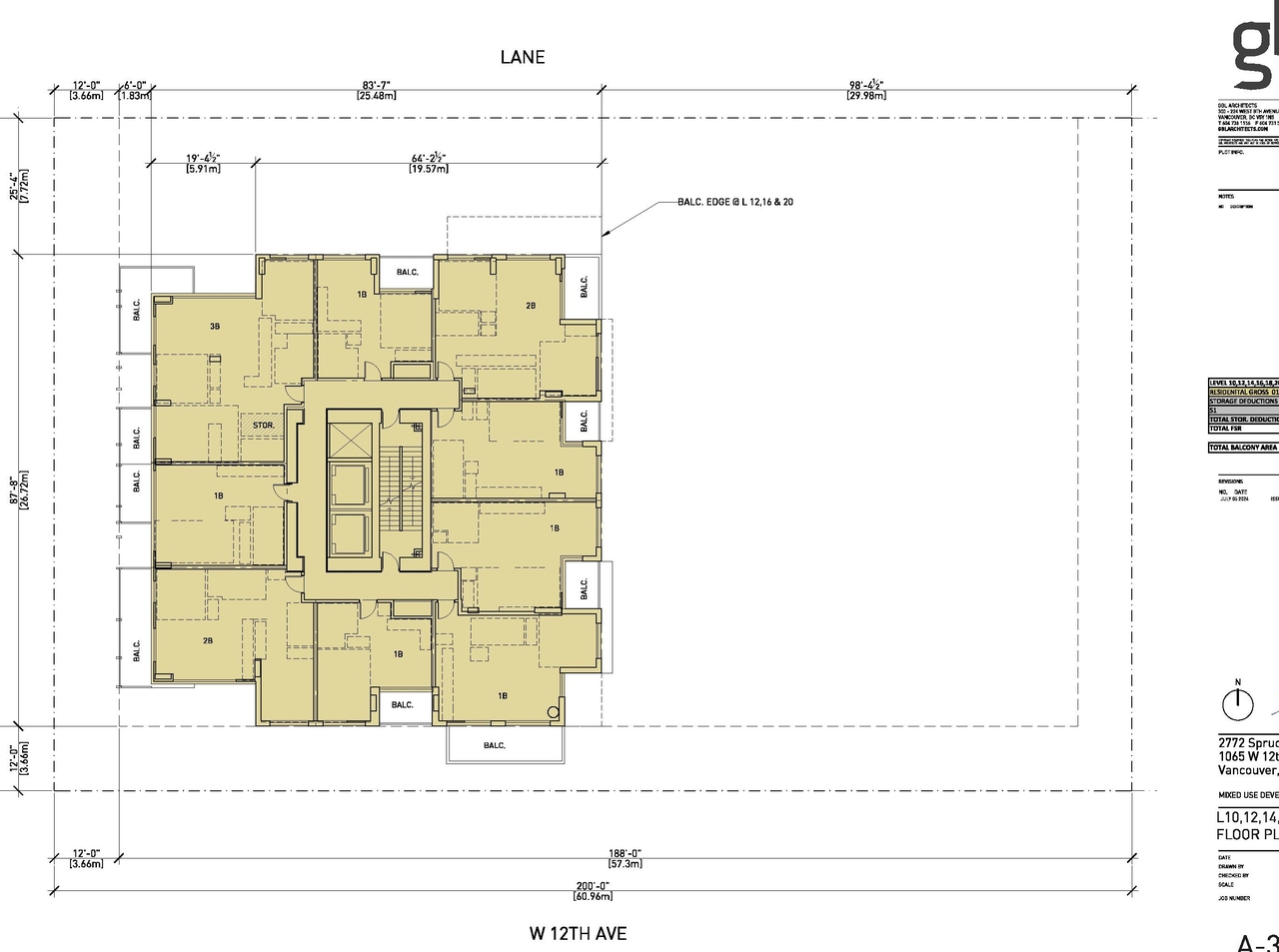 Floor plan for project from page 28 of the file 'Application booklet'