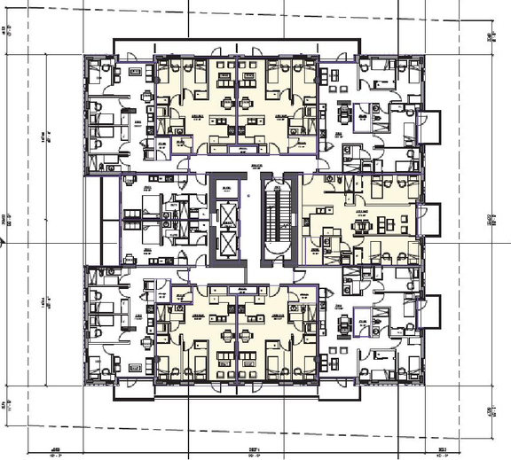 Floor plan for project from page 35 of the file 'Referral report'