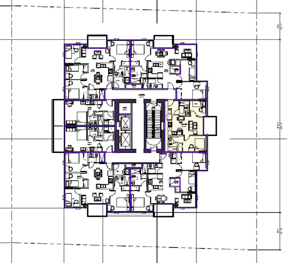 Floor plan for project from page 36 of the file 'Referral report'