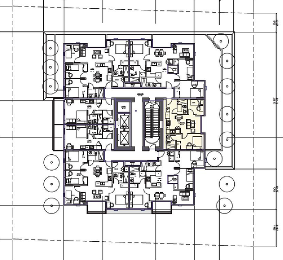 Floor plan for project from page 36 of the file 'Referral report'
