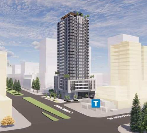 Rendering of building from page 5 of the file 'Referral report'