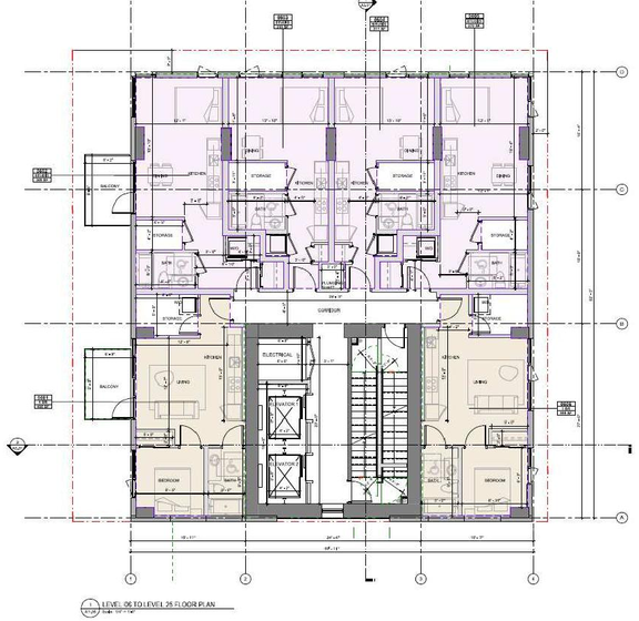 Floor plan for project from page 28 of the file 'Referral report'