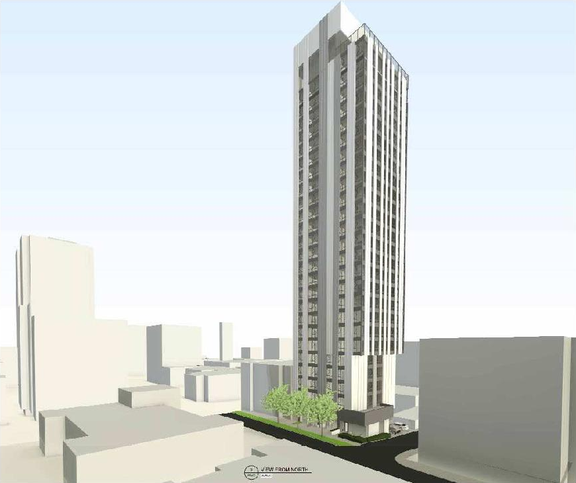 Rendering of building from page 30 of the file 'Referral report'