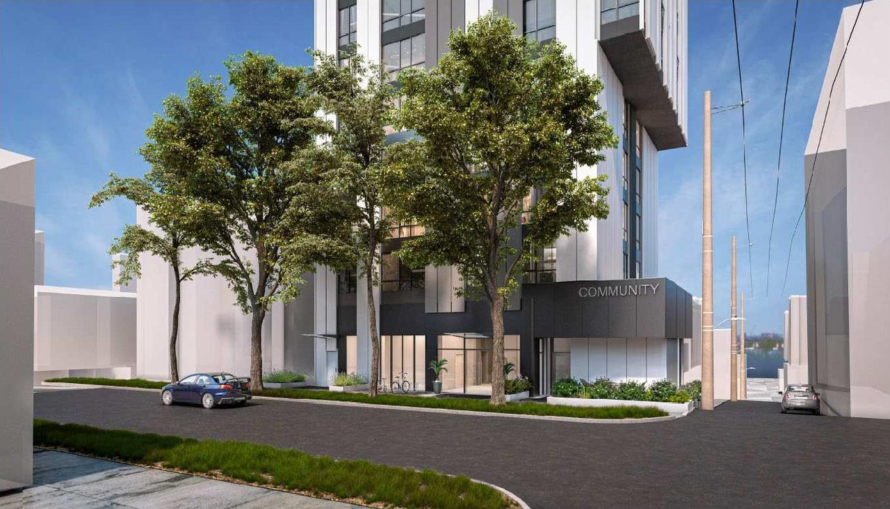 Rendering of building from page 30 of the file 'Referral report'