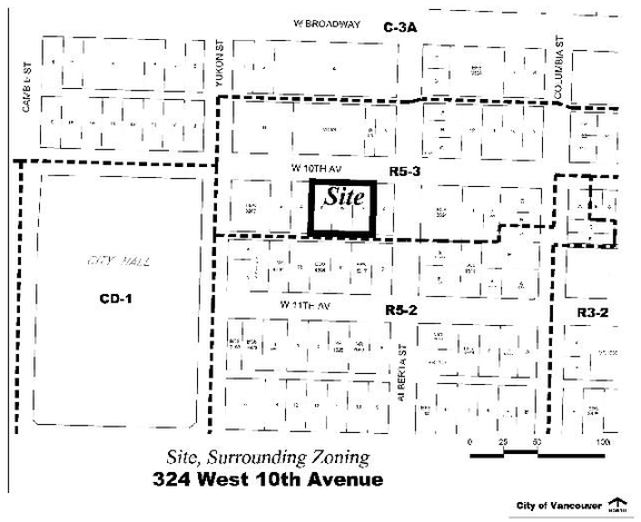 Construction site plan for project from page 3 of the file 'Referral report'