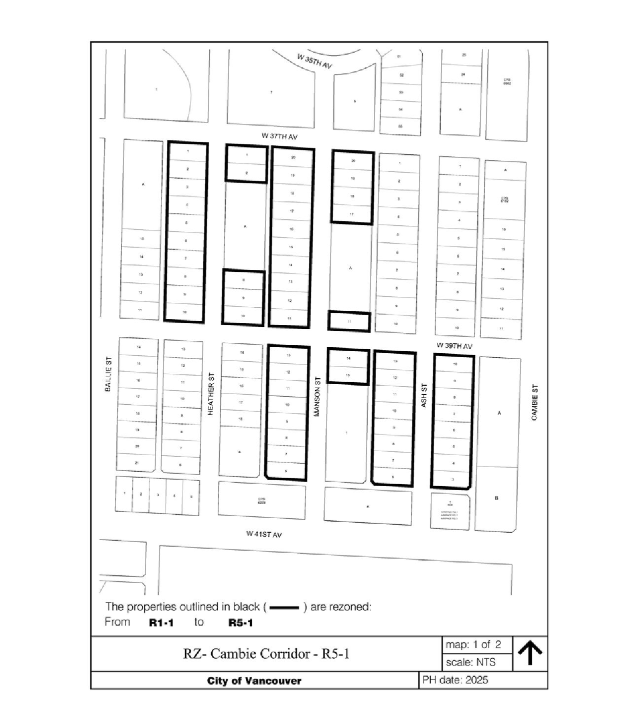 Construction site plan for project from page 112 of the file 'Referral Report - Standardized Apartment Districts and City-Initiated Zoning Changes to Implement Broadway Plan and Cambie Corridor Plan'