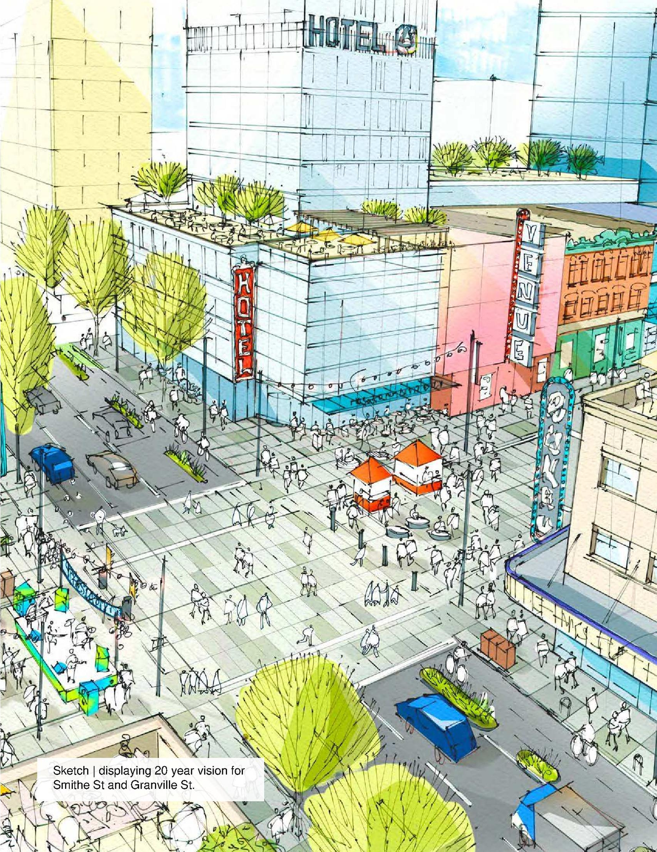 Rendering of building from page 375 of the file 'Referral Report - Standardized Apartment Districts and City-Initiated Zoning Changes to Implement Broadway Plan and Cambie Corridor Plan'