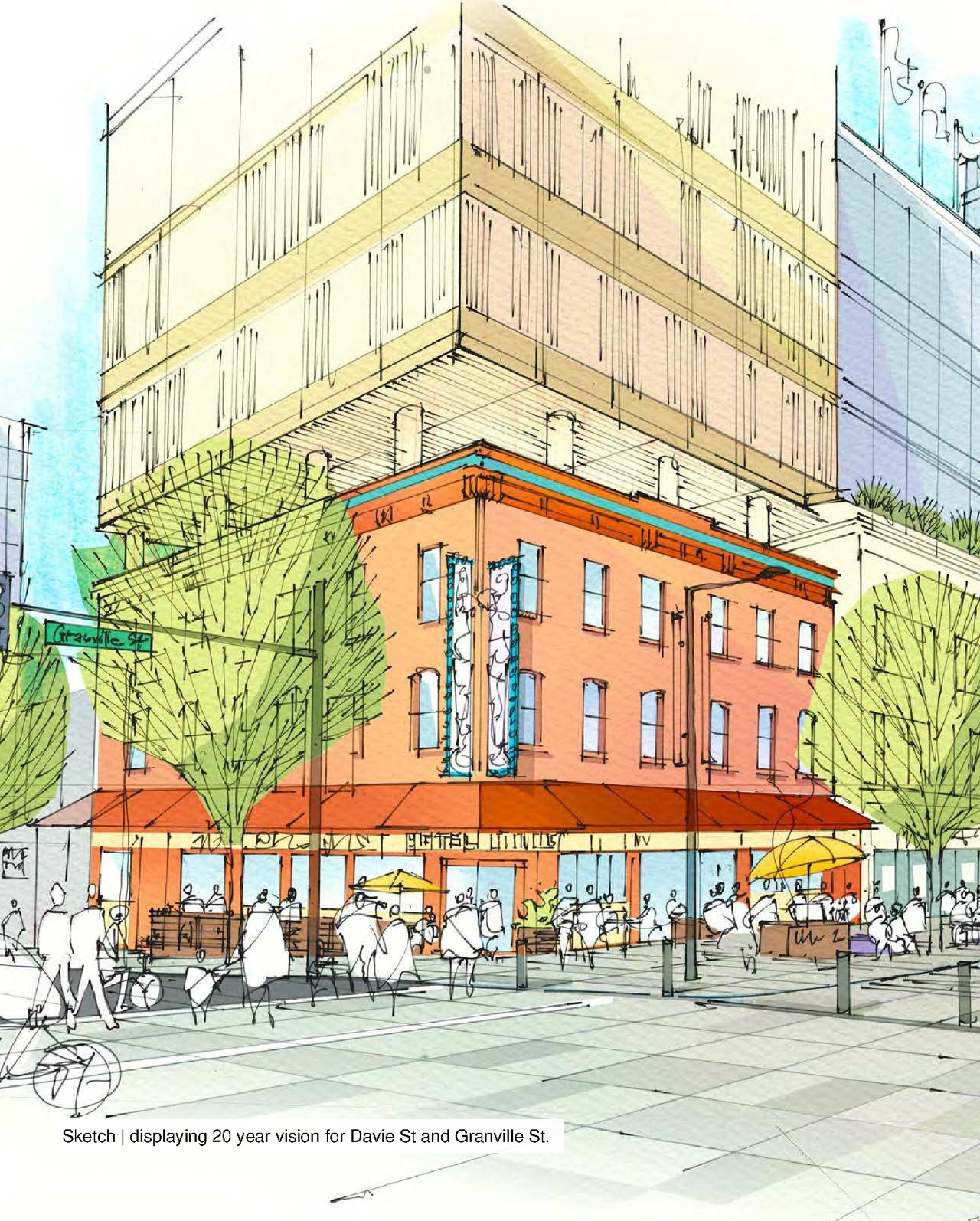 Rendering of building from page 401 of the file 'Referral Report - Standardized Apartment Districts and City-Initiated Zoning Changes to Implement Broadway Plan and Cambie Corridor Plan'