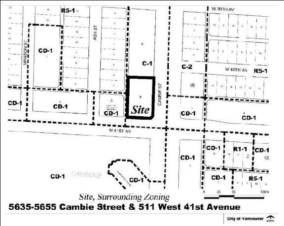 Construction site plan for project from page 3 of the file 'Report'