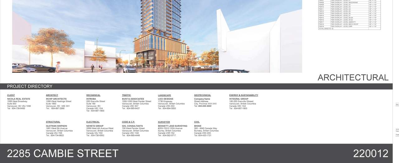 Rendering of building from page 1 of the file 'Architectural drawings'