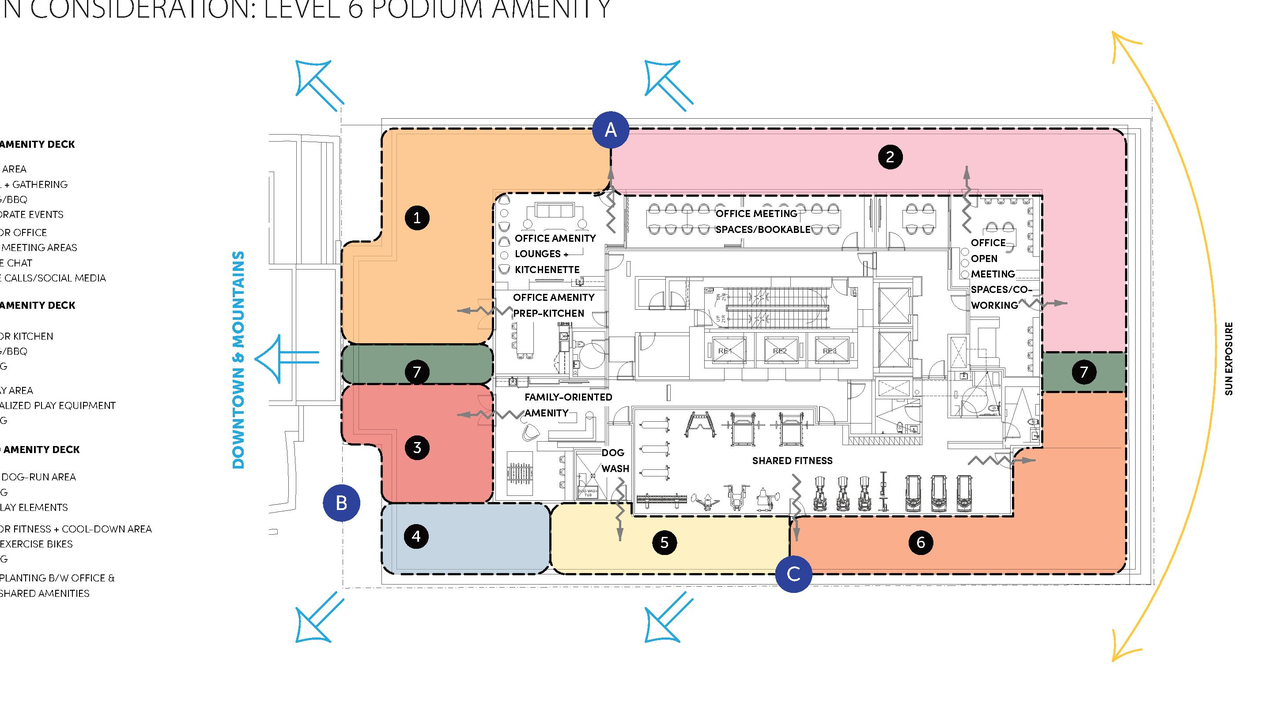 Construction site plan for project from page 67 of the file 'Application booklet'