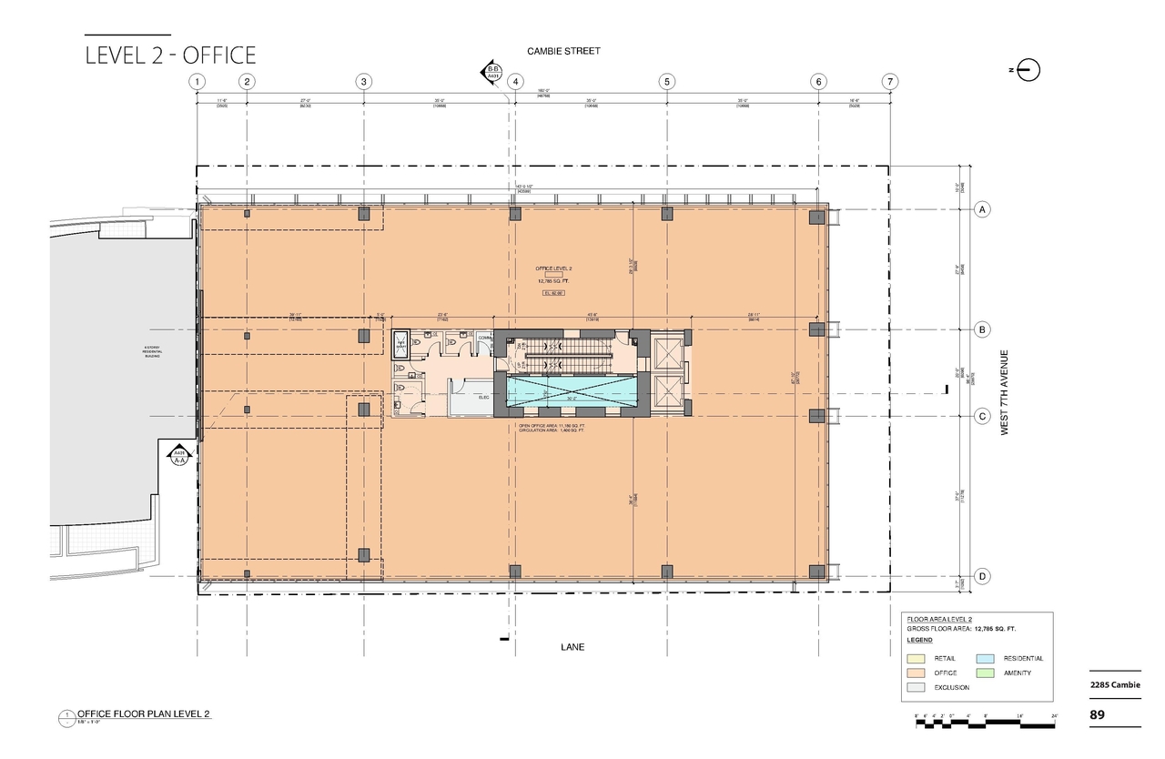 Floor plan for project from page 89 of the file 'Application booklet'