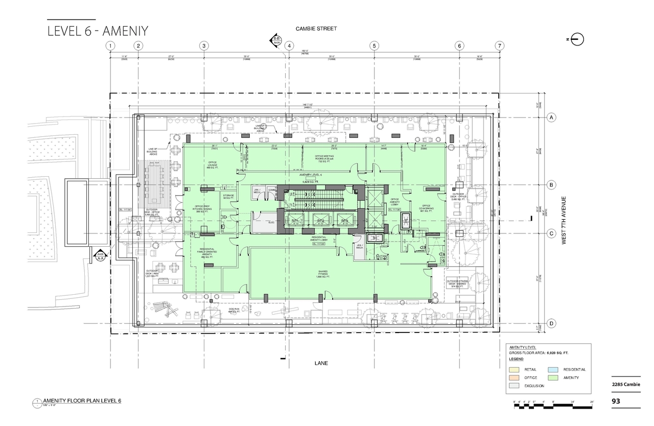 Floor plan for project from page 93 of the file 'Application booklet'