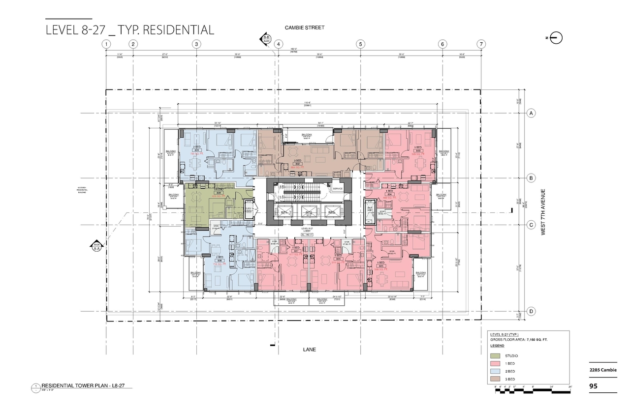 Floor plan for project from page 95 of the file 'Application booklet'