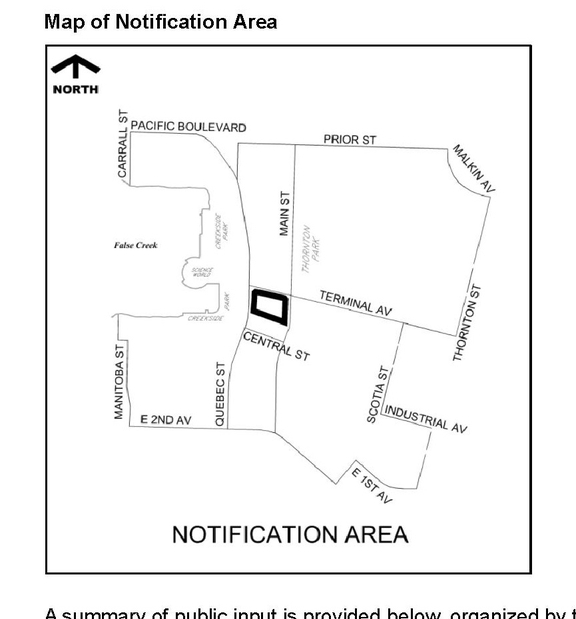 Construction site plan for project from page 43 of the file 'Referral report'