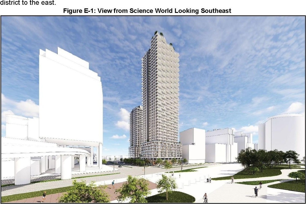 Rendering of building from page 45 of the file 'Referral report'