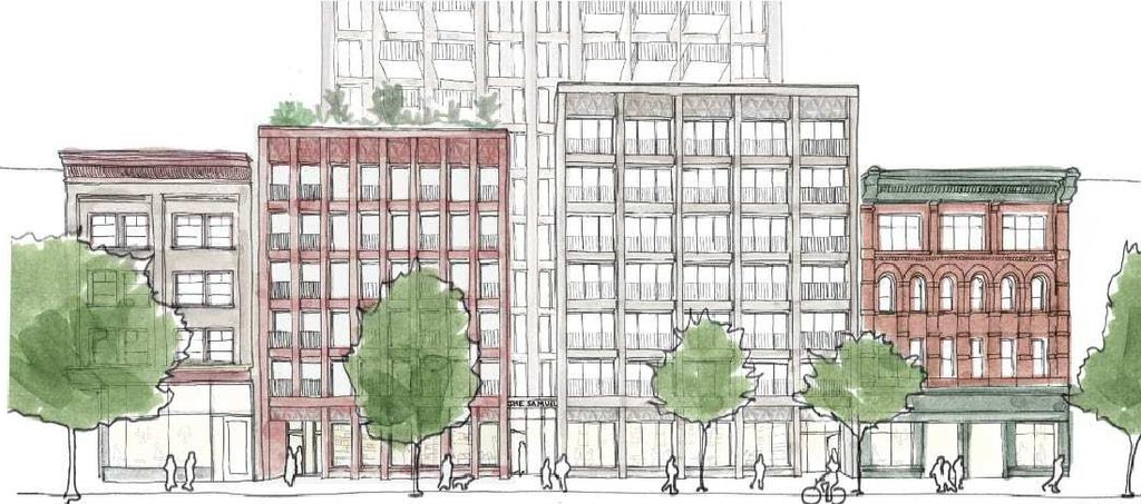 Rendering of building from page 8 of the file 'Referral report'
