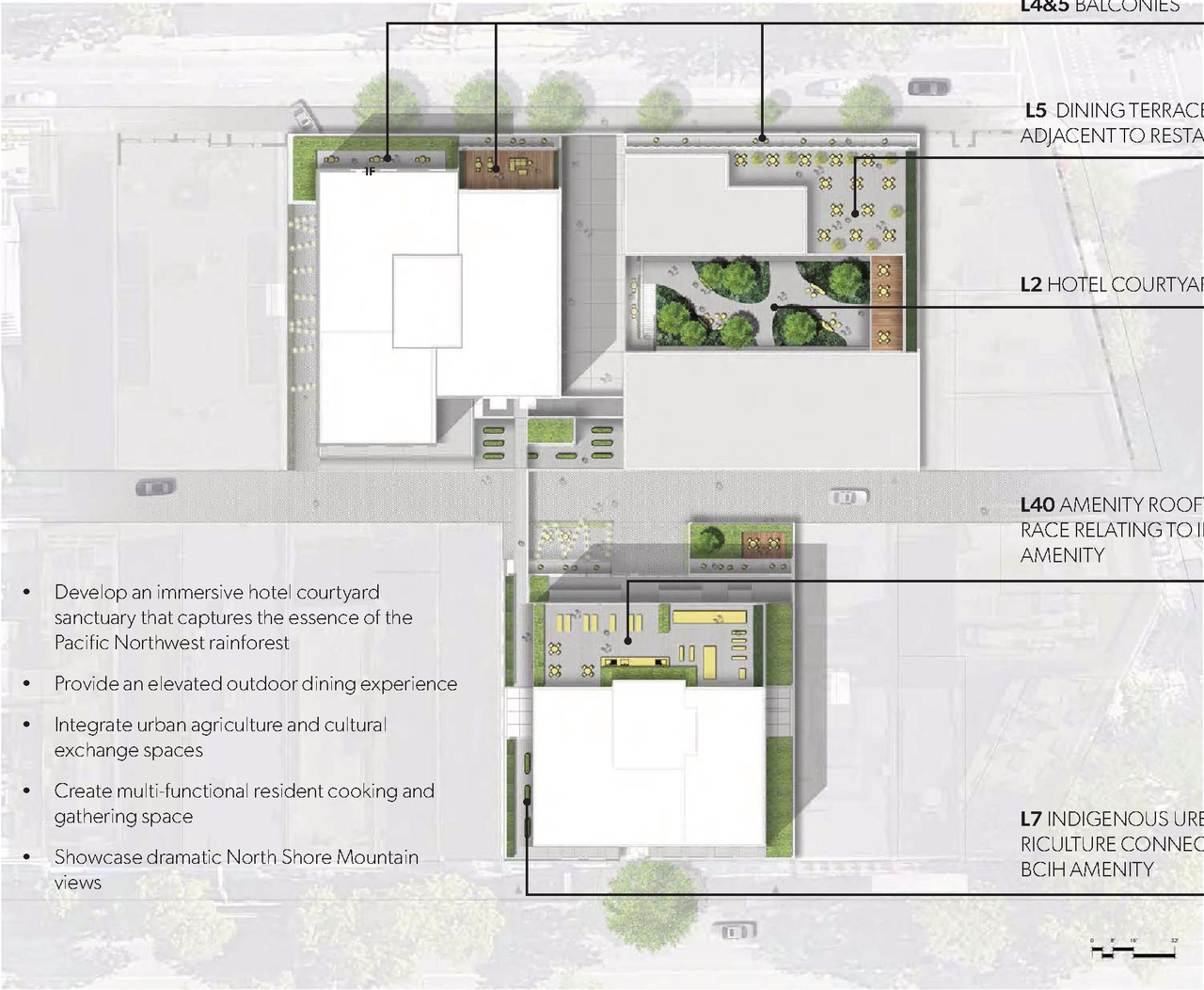 Construction site plan for project from page 111 of the file 'Application booklet'