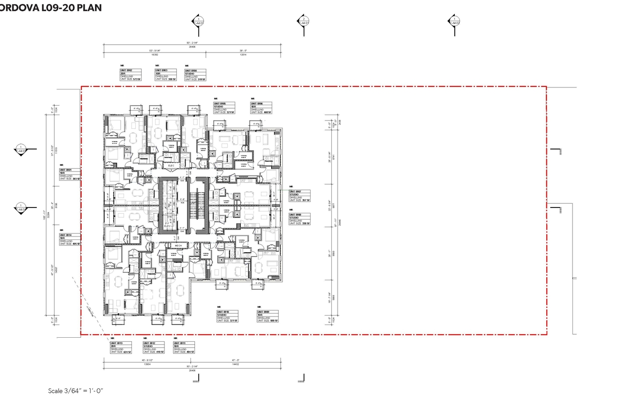 Floor plan for project from page 128 of the file 'Application booklet'