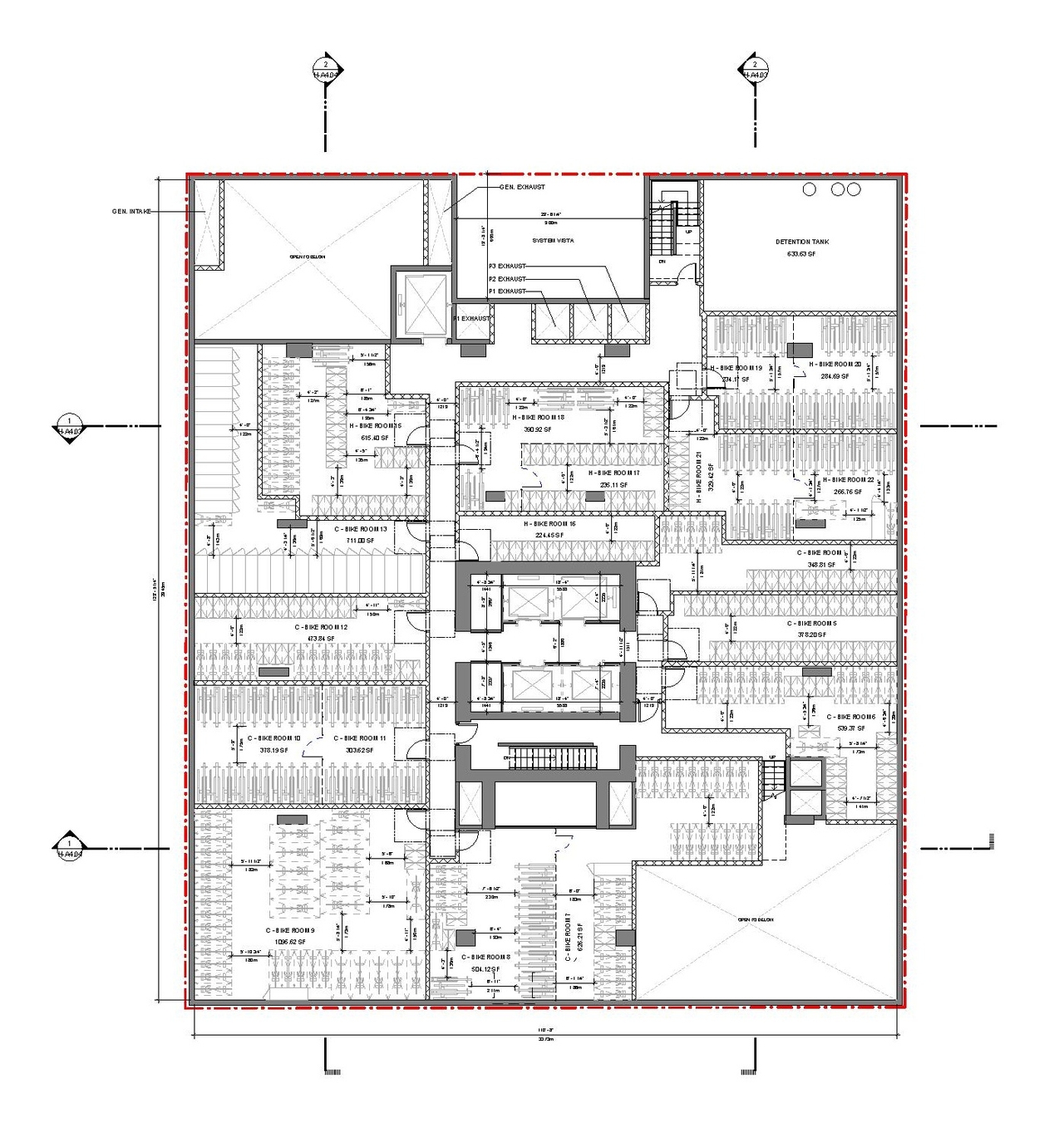 Floor plan for project from page 135 of the file 'Application booklet'