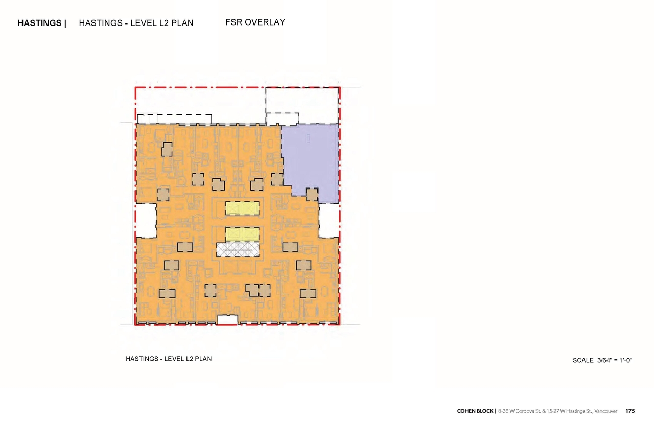 Floor plan for project from page 175 of the file 'Application booklet'
