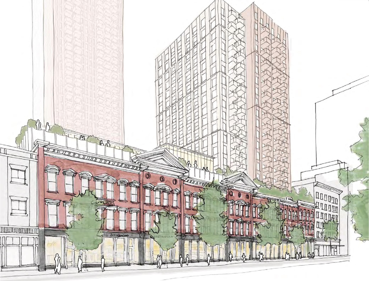 Rendering of building from page 60 of the file 'Application booklet'