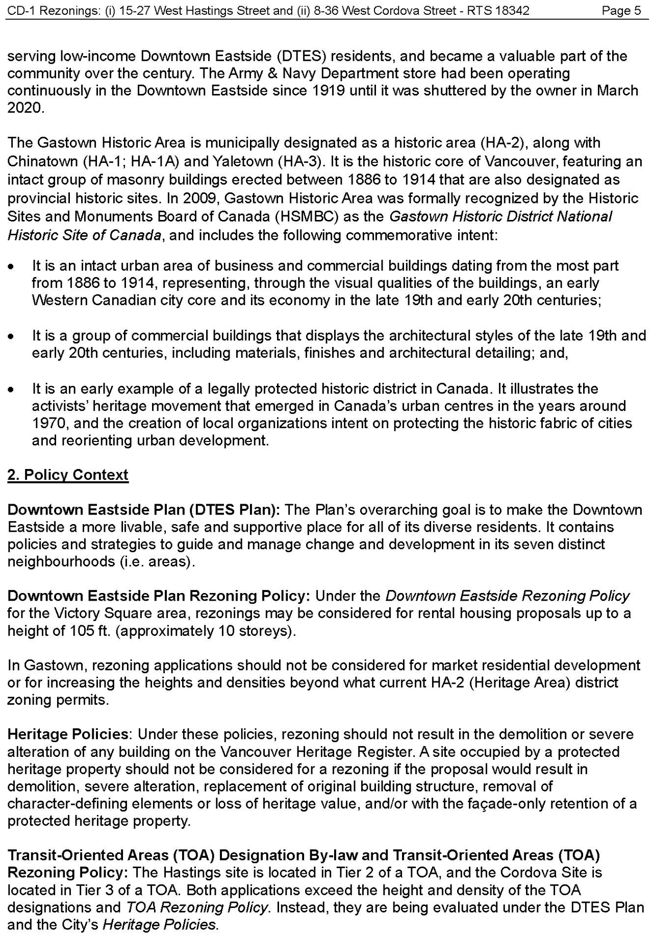 Construction site plan for project from page 5 of the file 'Referral report'