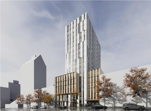 Rendering of building from page 4 of the file 'Referral report'