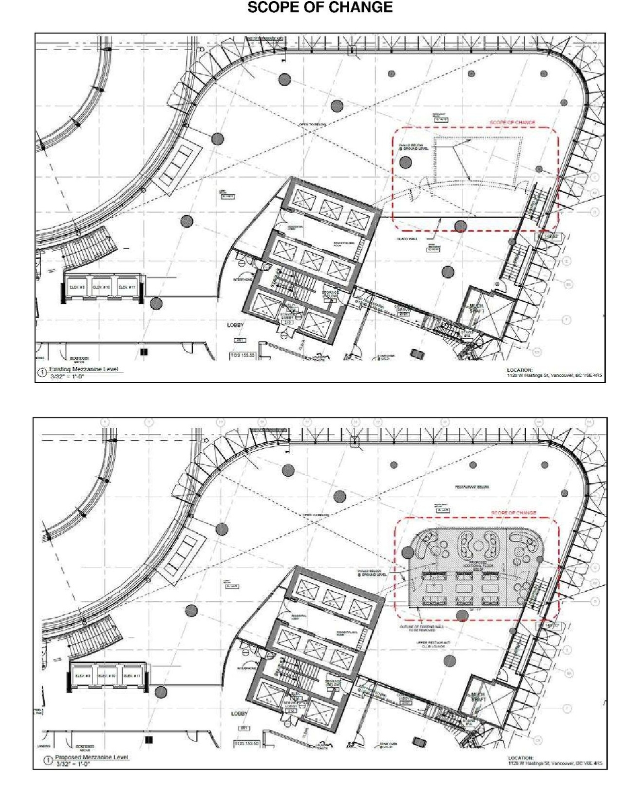 Construction site plan for project from page 7 of the file 'Referral report'