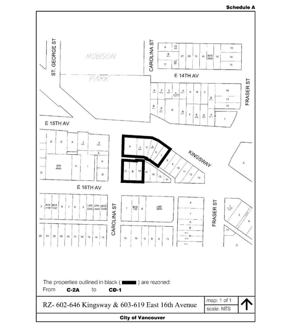 Construction site plan for project from page 15 of the file 'Referral report'