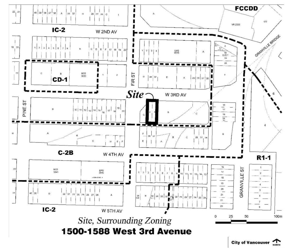 Construction site plan for project from page 3 of the file 'Referral report'