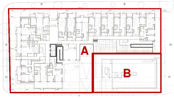 Floor plan for project from page 13 of the file 'Referral Report'