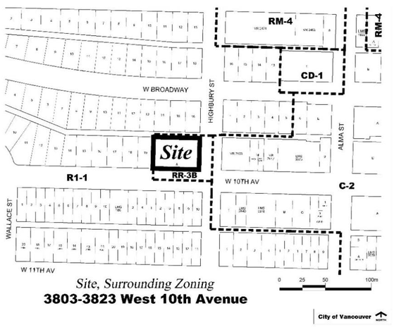 Construction site plan for project from page 3 of the file 'Report'