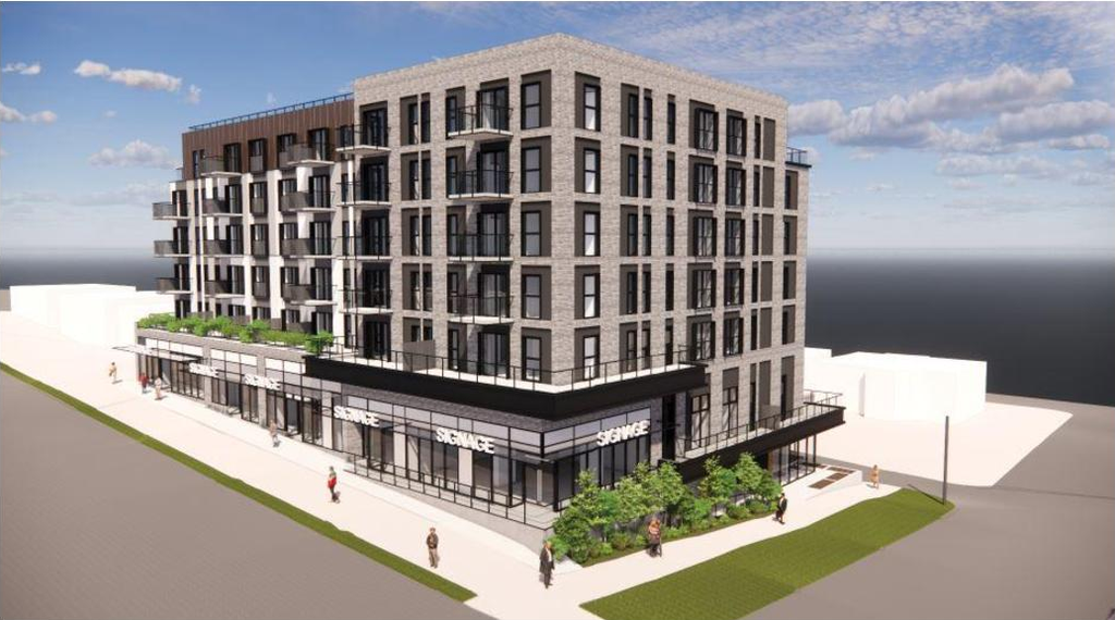 Rendering of building from page 4 of the file 'Report'