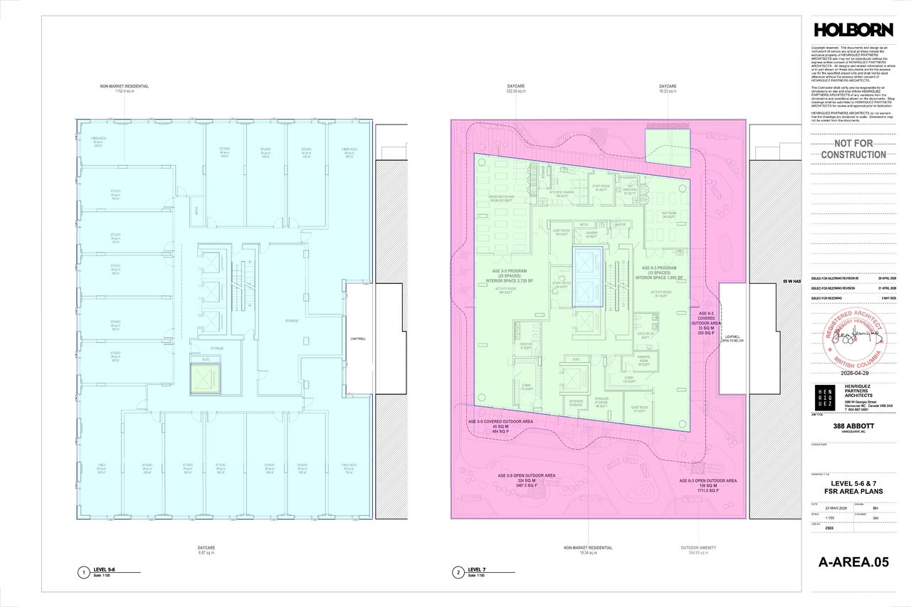 Construction site plan for project from page 37 of the file 'Application booklet'