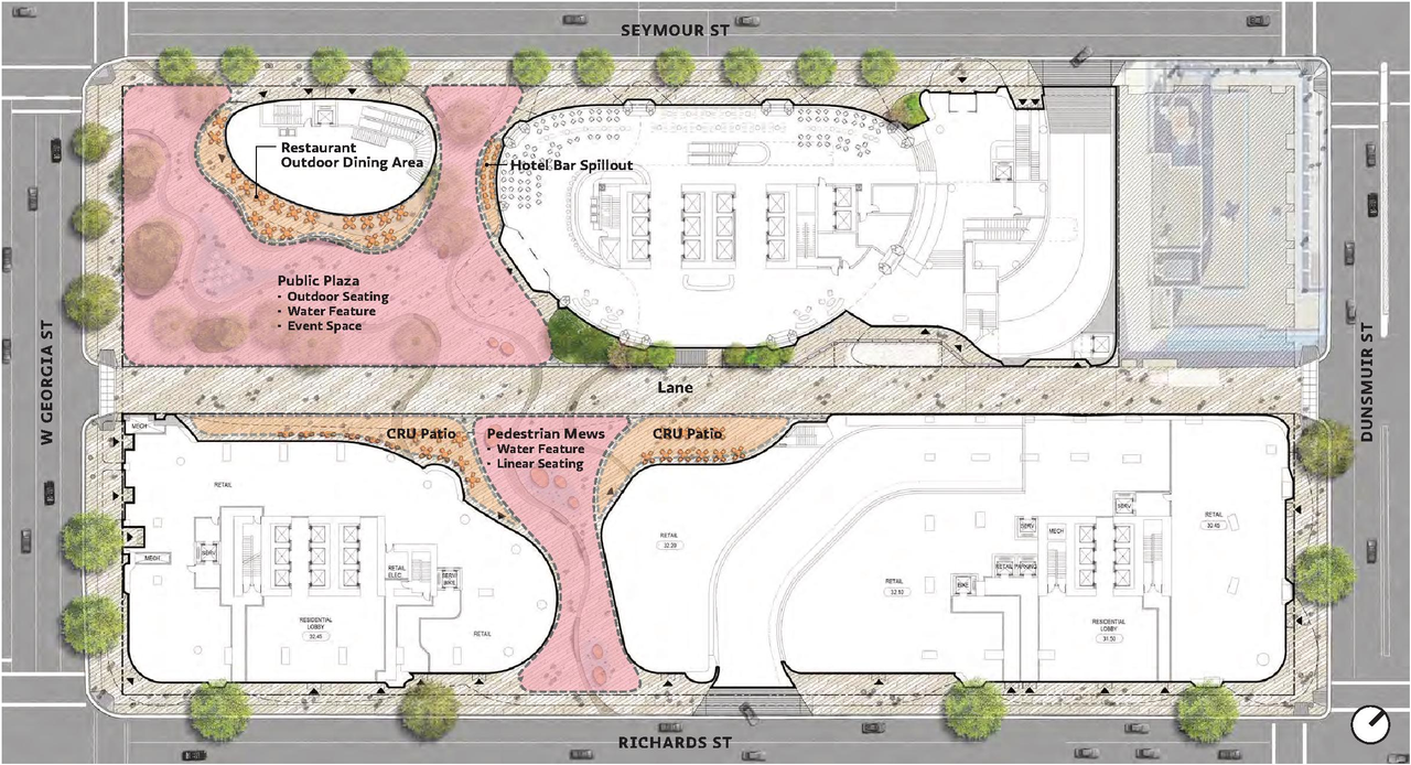Construction site plan for project from page 127 of the file 'Application booklet - 1'