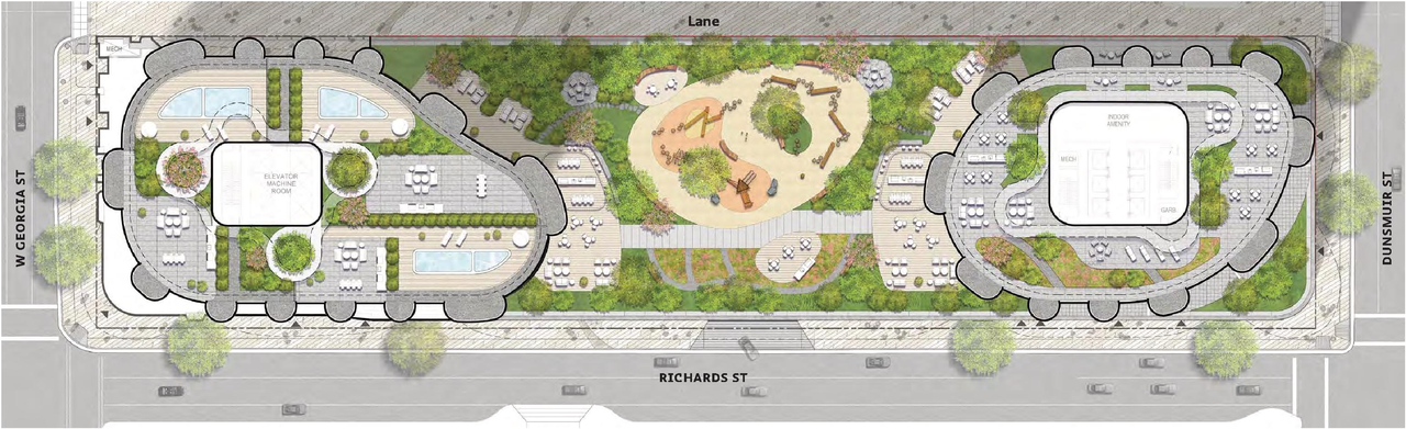 Construction site plan for project from page 140 of the file 'Application booklet - 1'