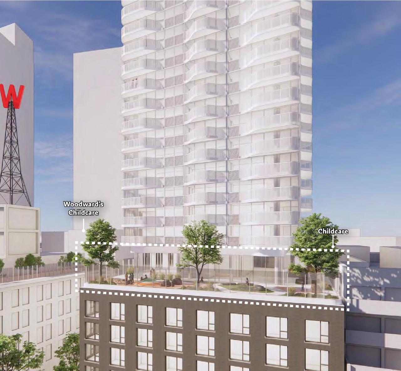 Rendering of building from page 166 of the file 'Application booklet - 1'
