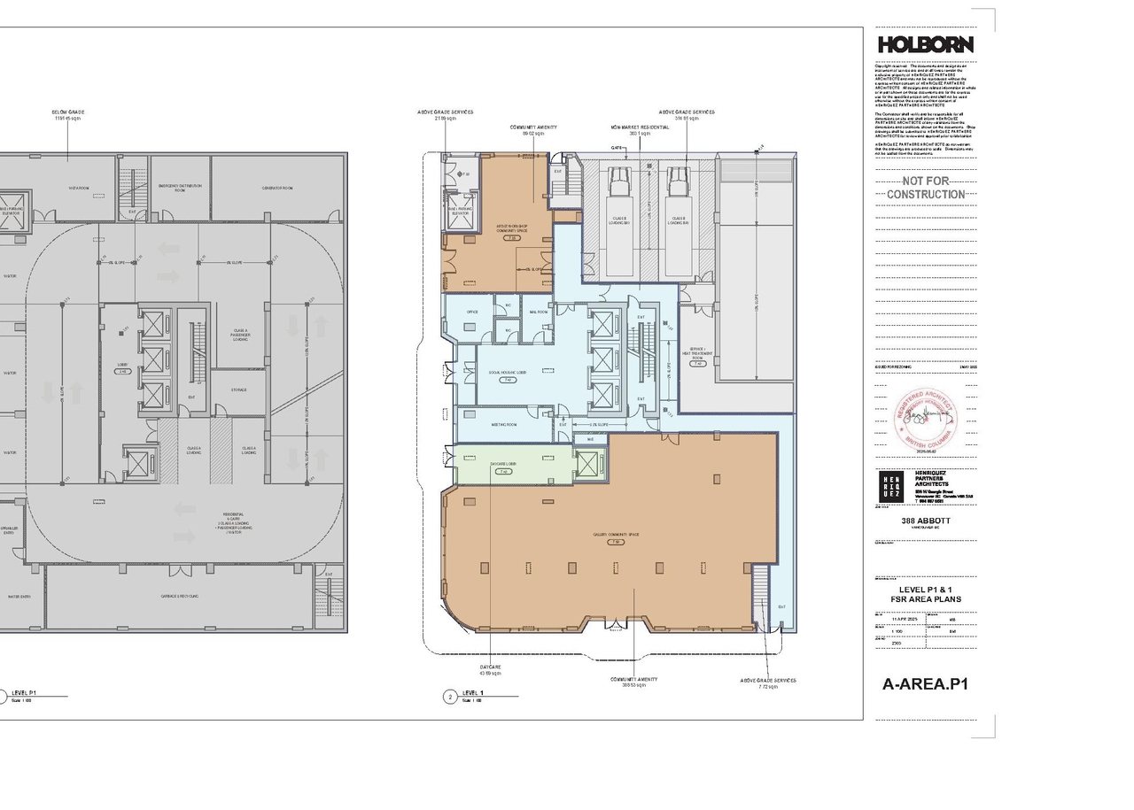 Construction site plan for project from page 218 of the file 'Application booklet - 2'