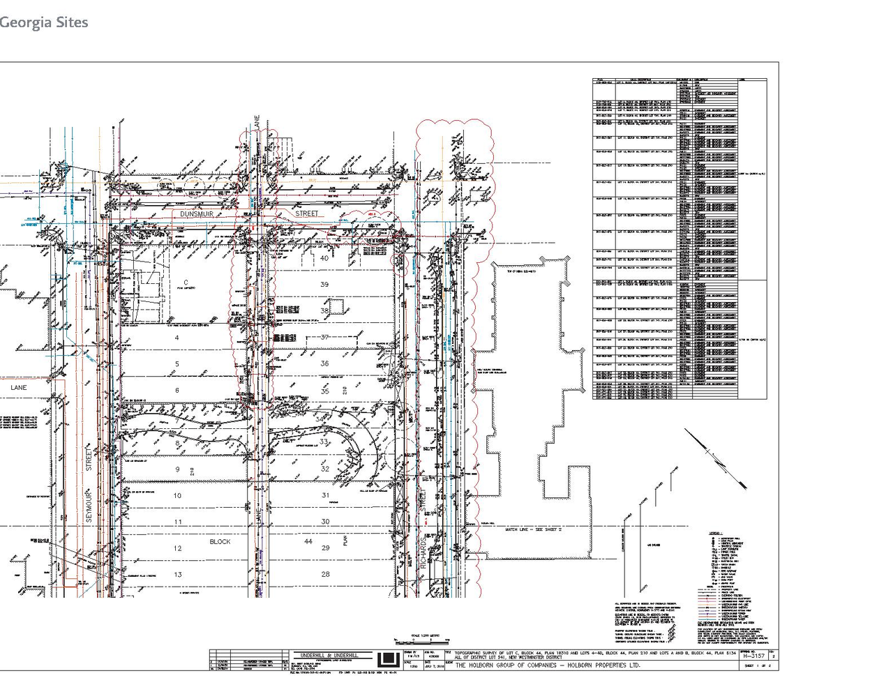 Construction site plan for project from page 254 of the file 'Application booklet - 2'