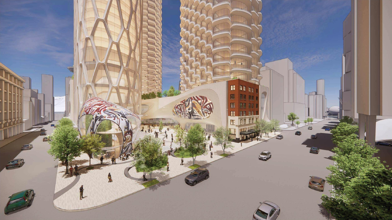 Rendering of building from page 107 of the file 'Application booklet-1'