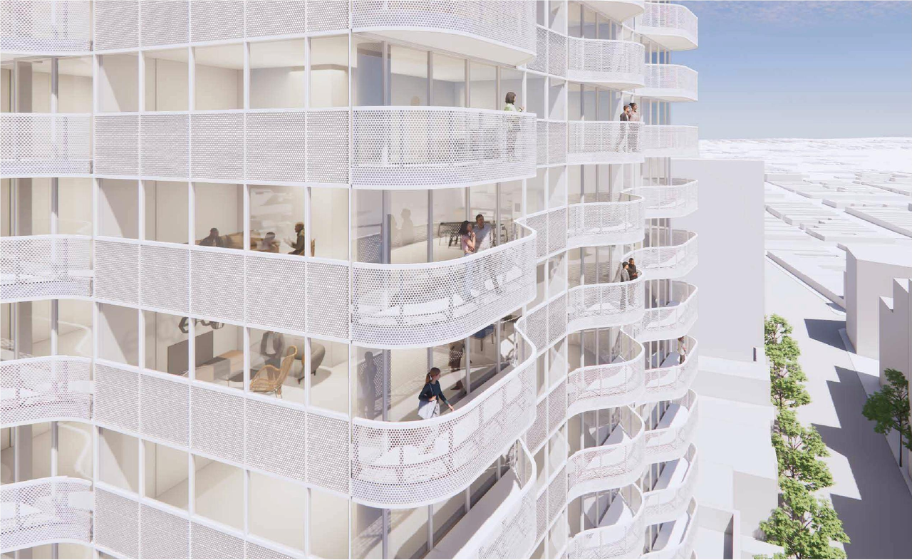 Rendering of building from page 165 of the file 'Application booklet-1'